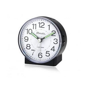 Ravel Alarm Clock Black Gloss with Light
