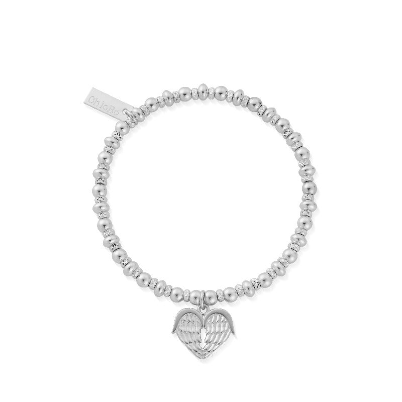 Silver Didi Sparkle Heavenly Heart charm bracelet _ Carathea