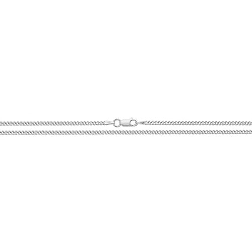 Silver Medium Curb Chain Various Lengths