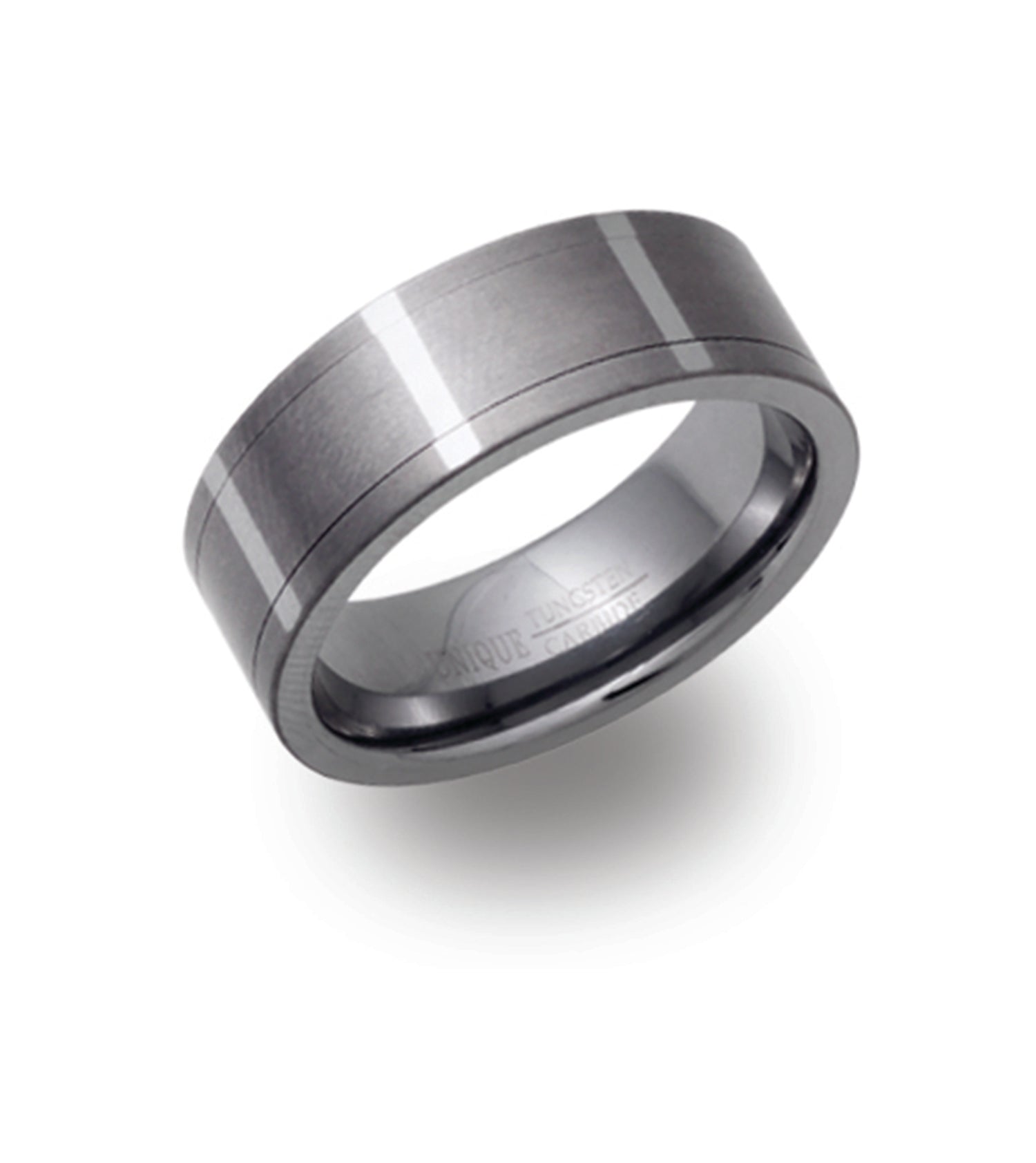 Tungsten Carbide Spinning Ring with Lines