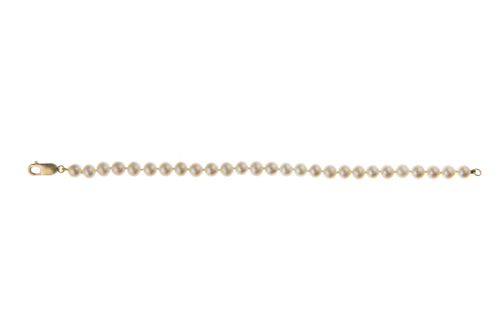 Gold Bracelet with Freshwater Cultured Pearls