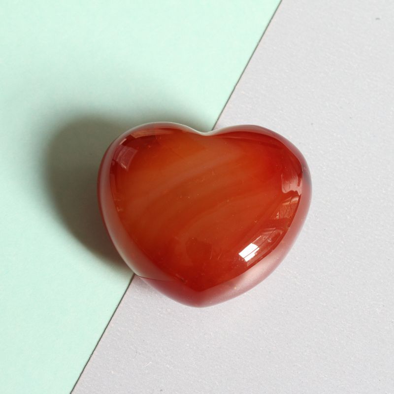 Carnelian Heart Crystal - Carathea