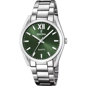 Ladies Festina Stainless Steel watch green dial - Carathea Jewellers