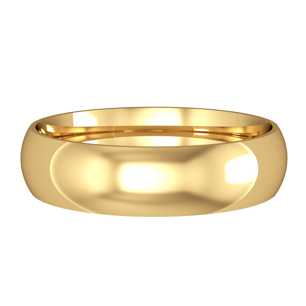 5mm gold court style thumb ring | Carathea