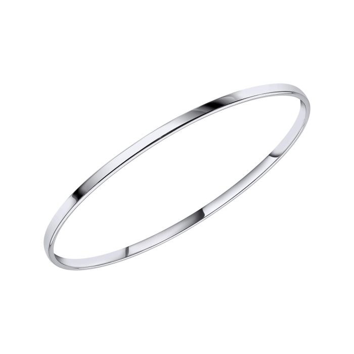 solid silver 3mm bangle - Carathea jewellers