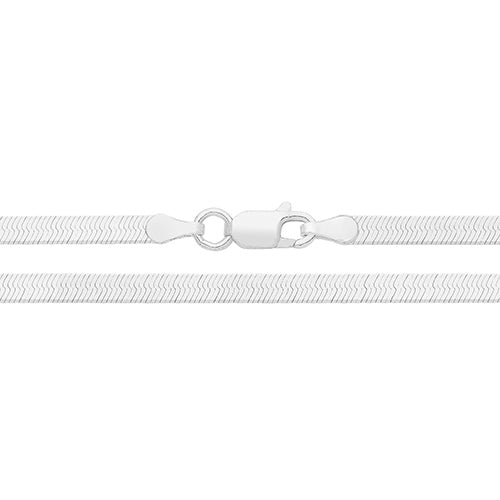 ilver herringbone chain bracelet | Jewellery Carathea