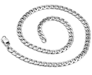 Stainless steel curb necklace - Carathea