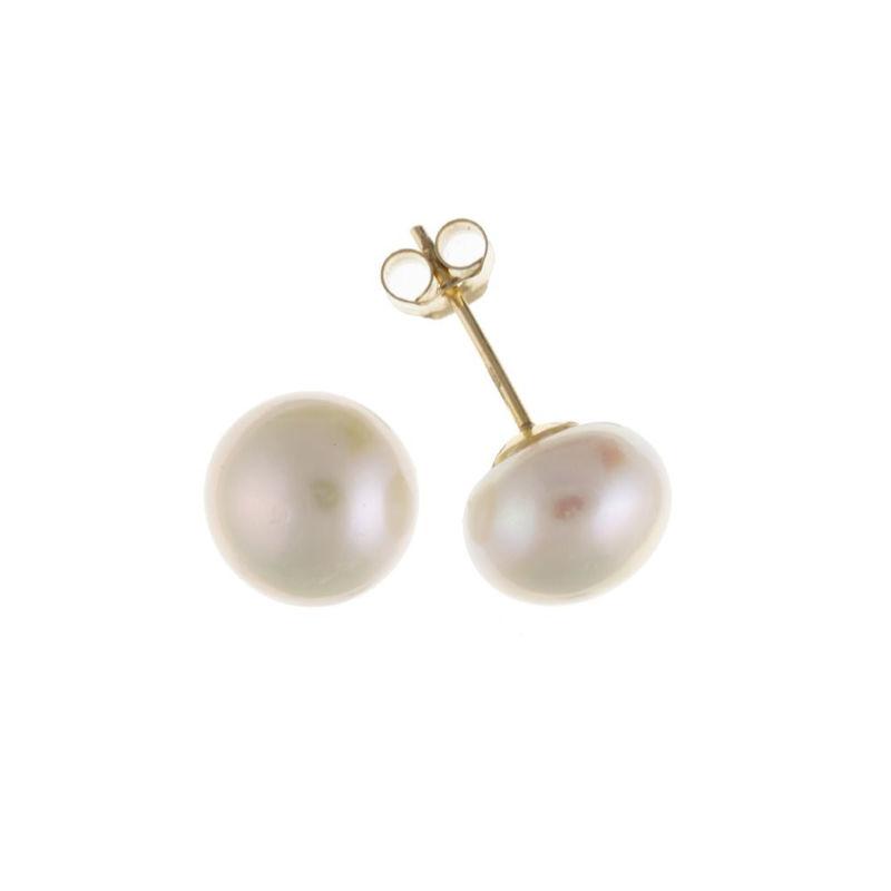 9ct Gold Freshwater Pearl Stud Earrings Jewellery Ian Dunford 