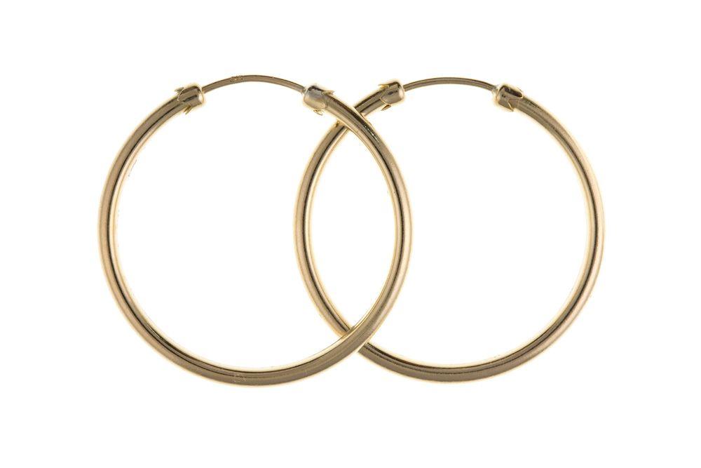 9ct Gold Hoop Earrings Jewellery Carathea