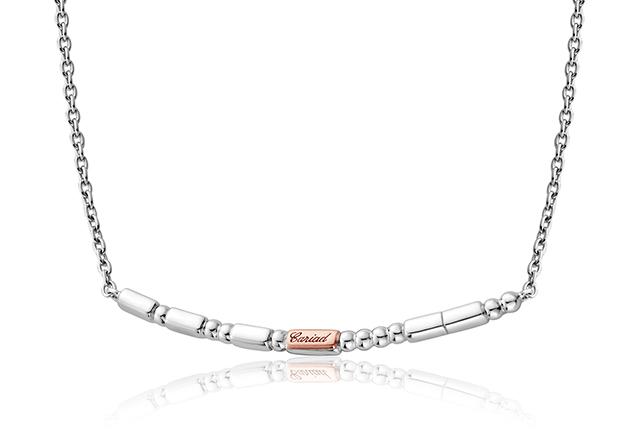 Clogau Silver and Welsh Gold Morse Code Necklace 3SCRMCN Necklaces & Pendants Carathea jewellers
