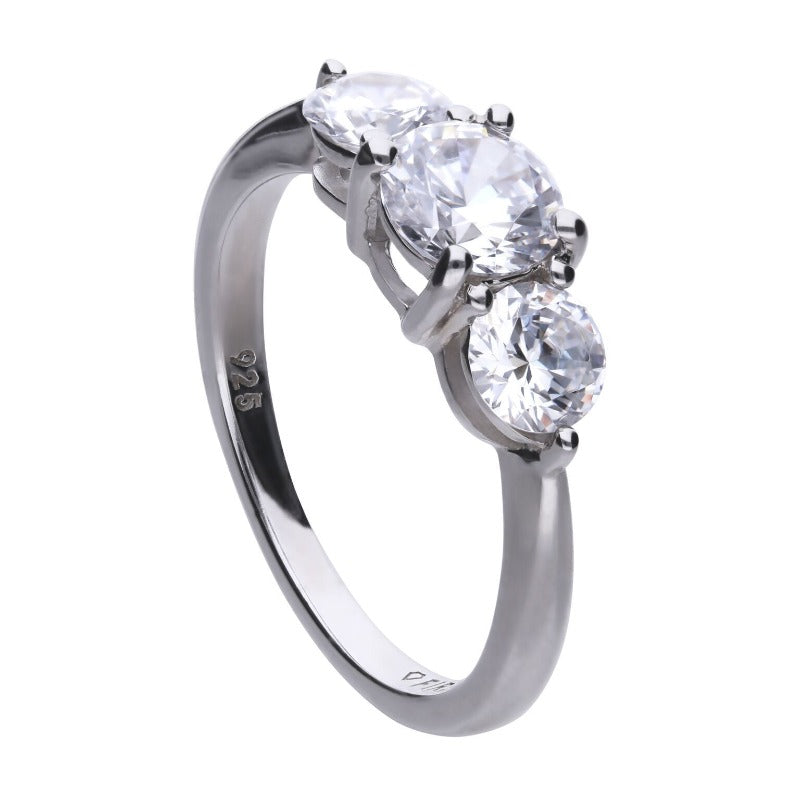 Diamonfire Trilogy Zirconia Ring Jewellery DIAMONFIRE K 