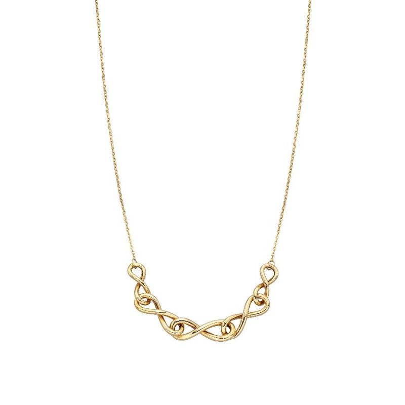 Gold Infinity Link Necklace Jewellery Carathea 
