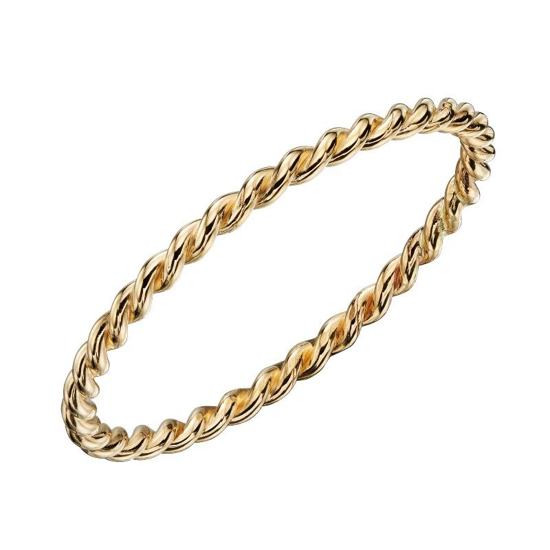Gold Twist Ring Rings Gecko L (52) 