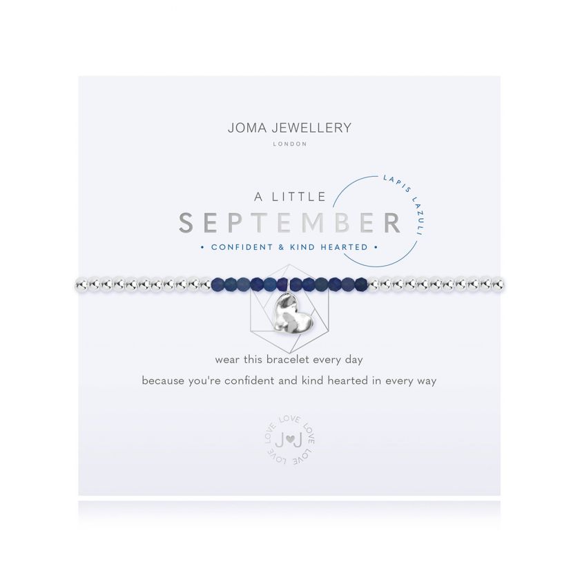 A Little Lapis September Birthstone Birthday Bracelet Jewellery Joma Jewellery 