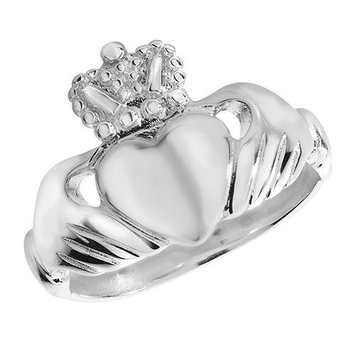 Silver Claddagh Ring Rings Treasure House Limited 