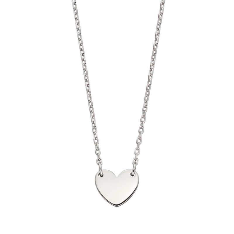 Little Star Ladies Silver Heart Necklace Necklaces & Pendants Little Star 