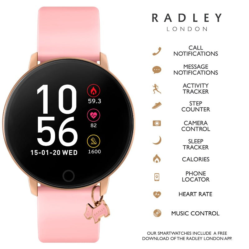 Radley Ladies Watch Smart Series 5 Blush Strap RYS05-2040 Watches Radley 