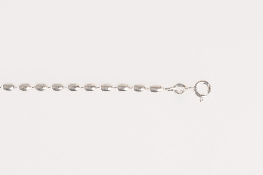 Silver Bead Chain Jewellery Bracini 80 cm (32 in) 