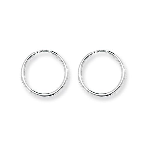 Silver 16 mm Hoop Earrings Jewellery Carathea