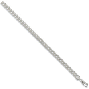 Silver Curb Bracelet for Men Jewellery Hanron 