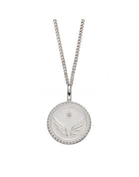 Silver Freedom Empowerment Pendant with CZ Necklaces & Pendants Gecko 