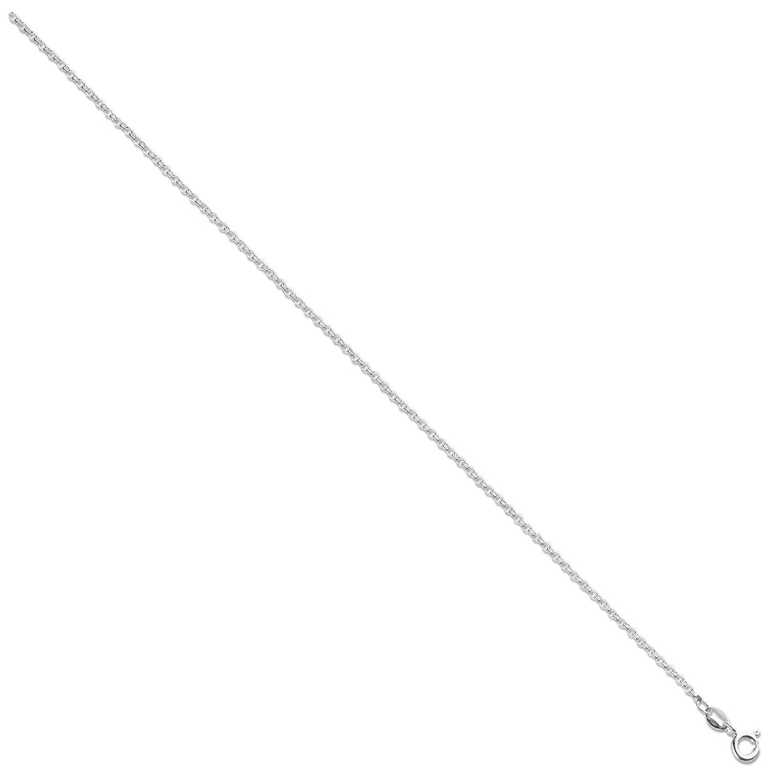 Silver Round Belcher Chain in Various lengths Chains Hanron 