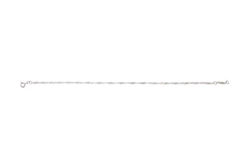 Silver Twisted Anklet Jewellery Ian Dunford 