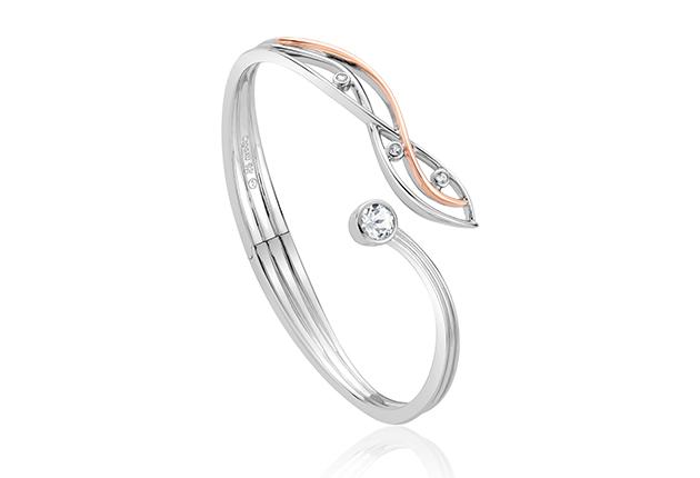 Clogau Silver and Welsh Gold Swallow Falls Bangle 3SSWF0106 Bangles Carathea