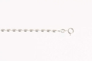 Silver oval beaded bracelet Jewellery Carathea
