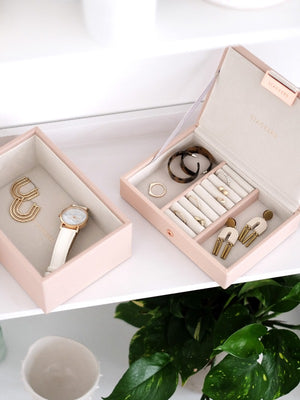 Stackers Mini Jewellery box in blush pink Carathea jewellers