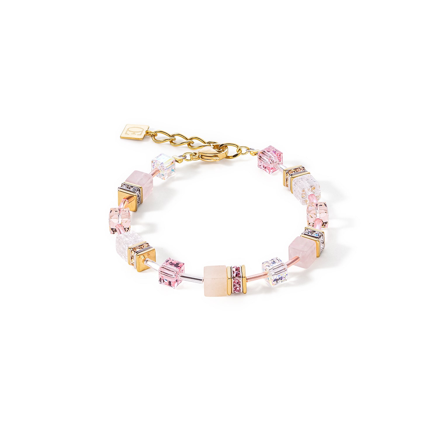 Coeur de Lion Geocube Iconic Precious Bracelet in Light Pink 4605/30-1920 Bracelets Coeur de Lion 