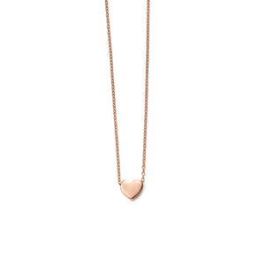 Heart Slider Necklace in Gold Vermeil Necklaces & Pendants Gecko 