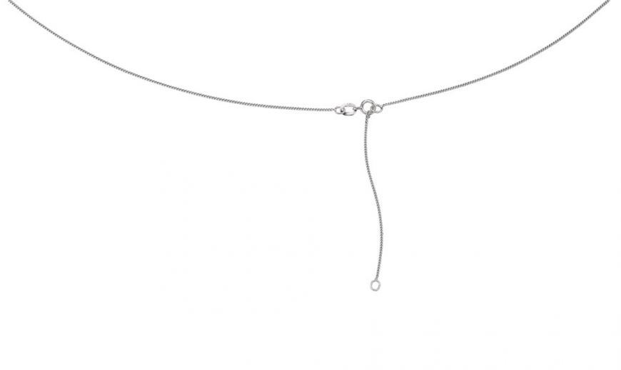 White Gold Close Curb Chain for Pendants Chains Gecko 