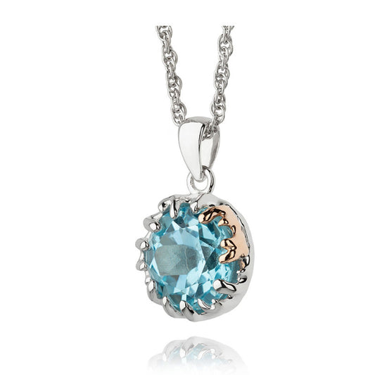 sky blue topaz pendant