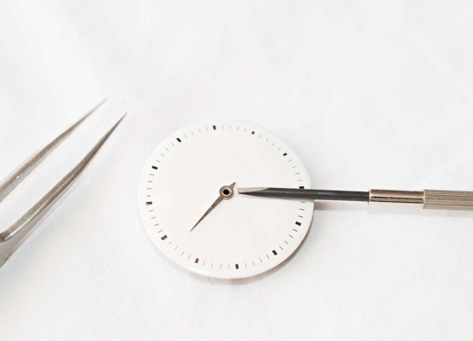 watch hand replacement on dial