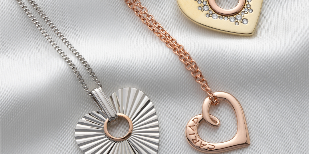 Welsh gold UK heart pendants