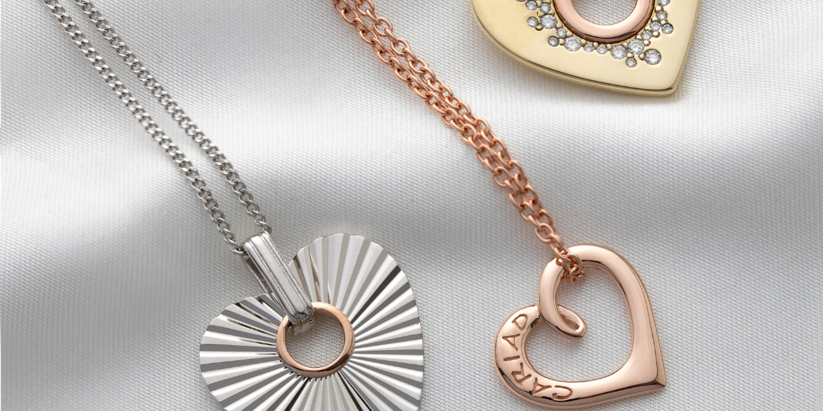 Welsh gold UK heart pendants