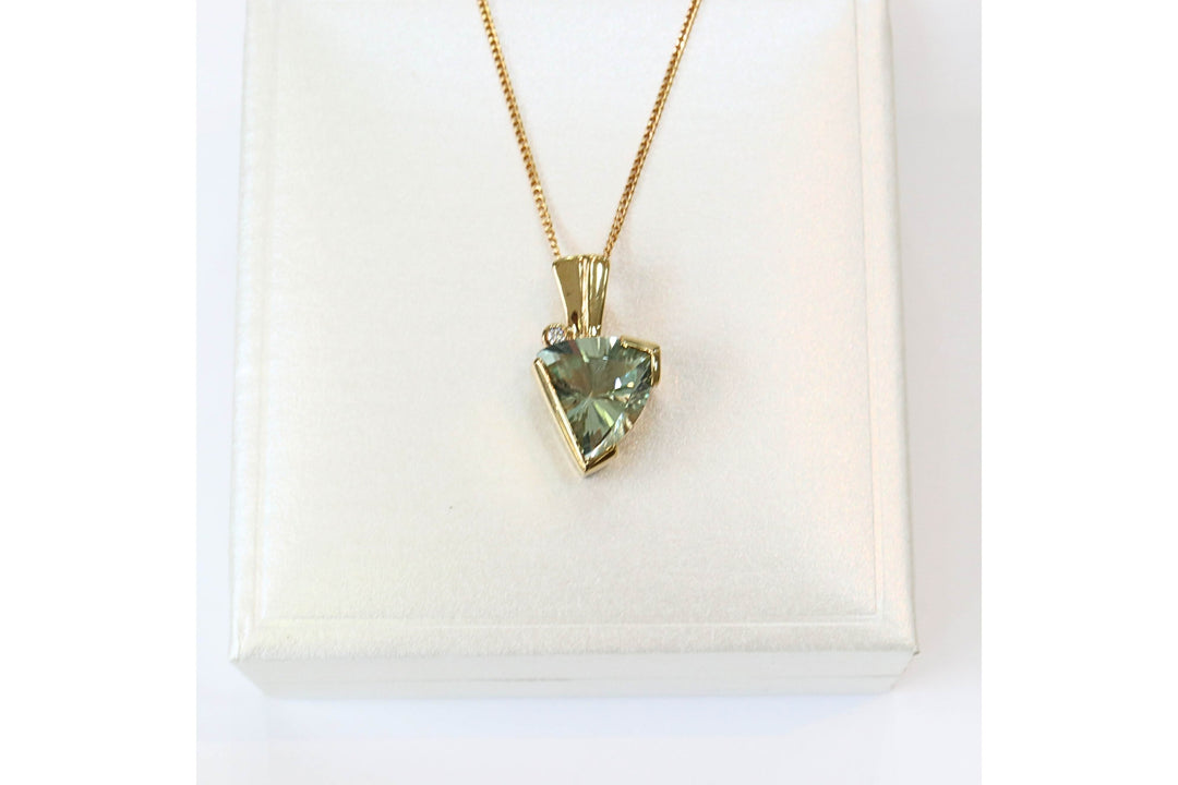 green amethyst pendant