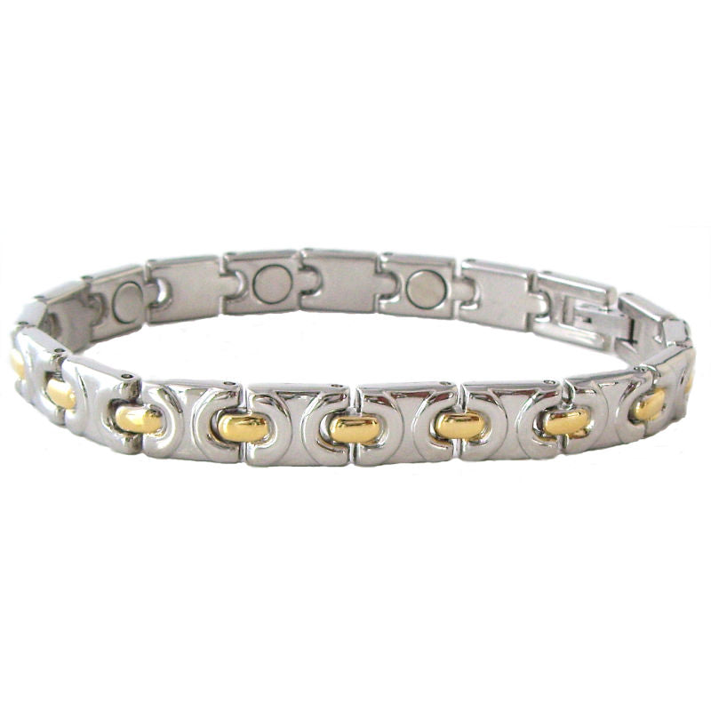 two-tone magnetic bracelet