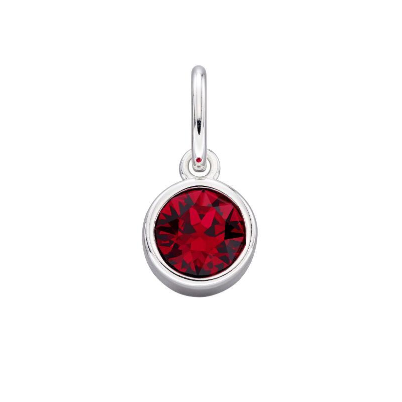 July red crystal charm