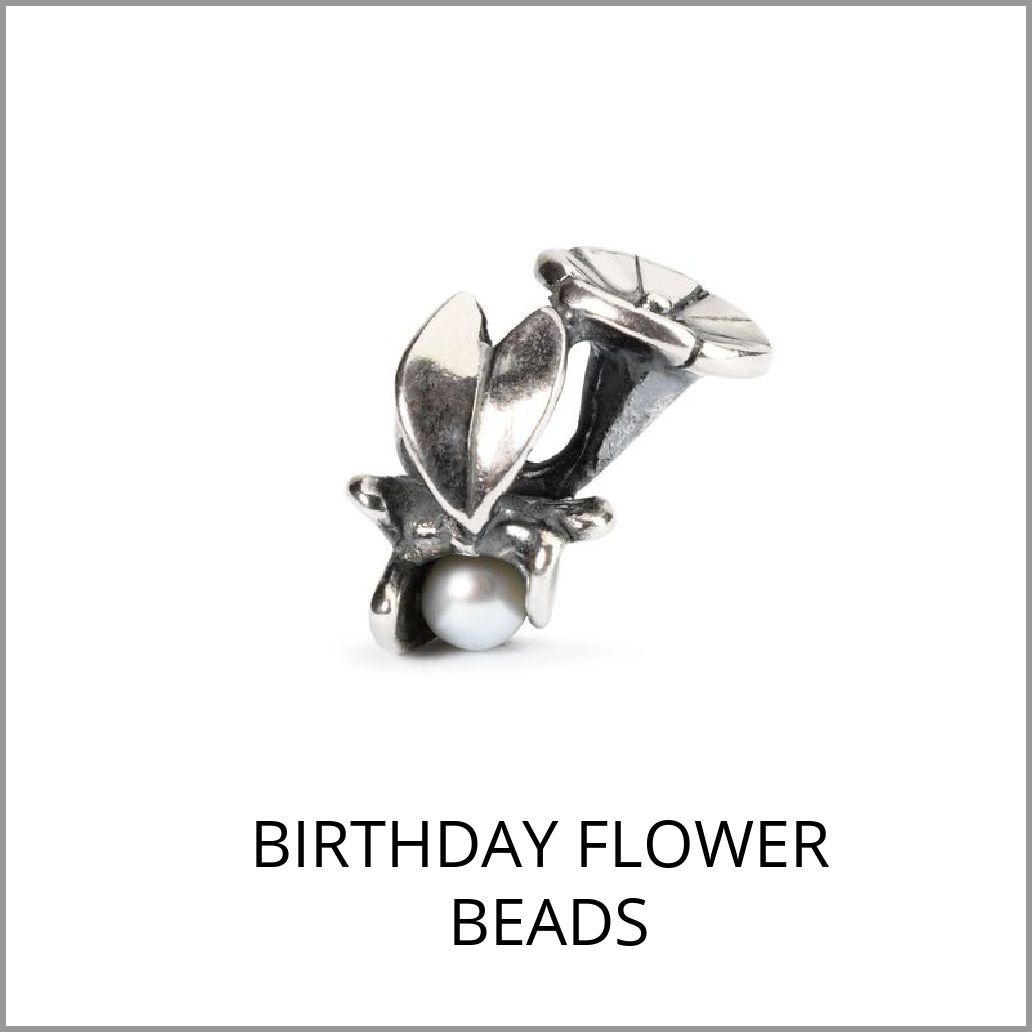 Trollbeads Birthday Month Flower Beads