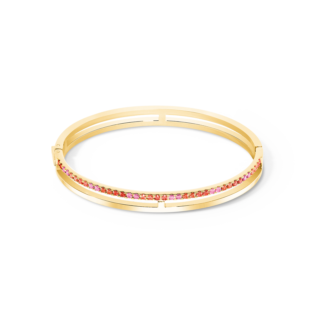 Coeur de Lion Eternal Unity Bangle Red/Gold