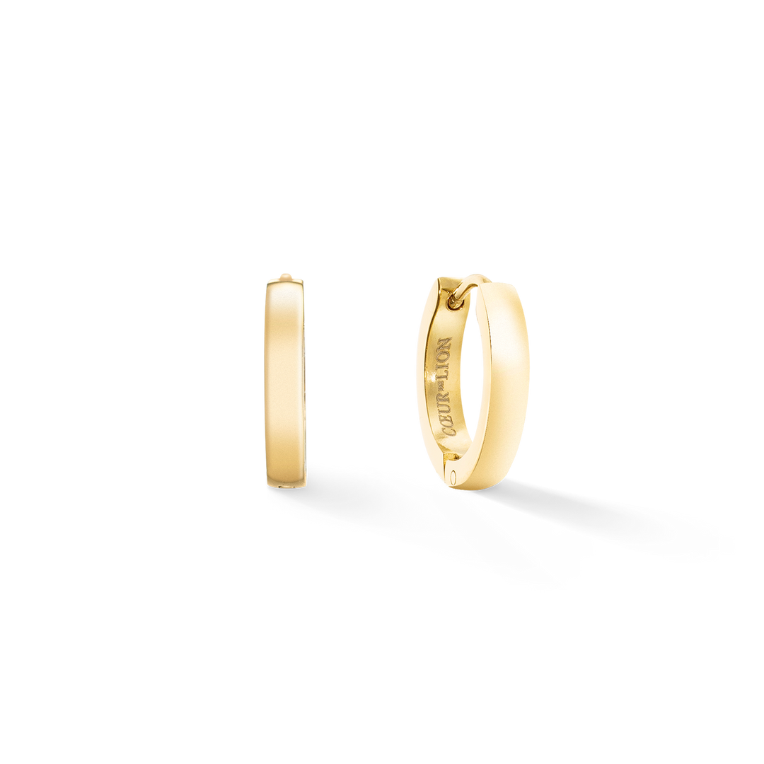 Coeur de Lion Hoop Earrings in Gold Colour
