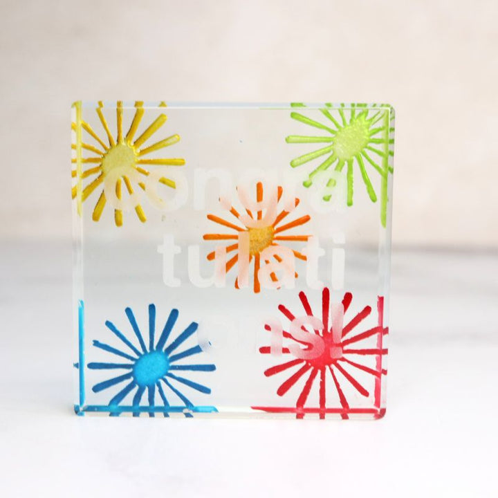 Spaceform Congratulations Fireworks Miniature Token