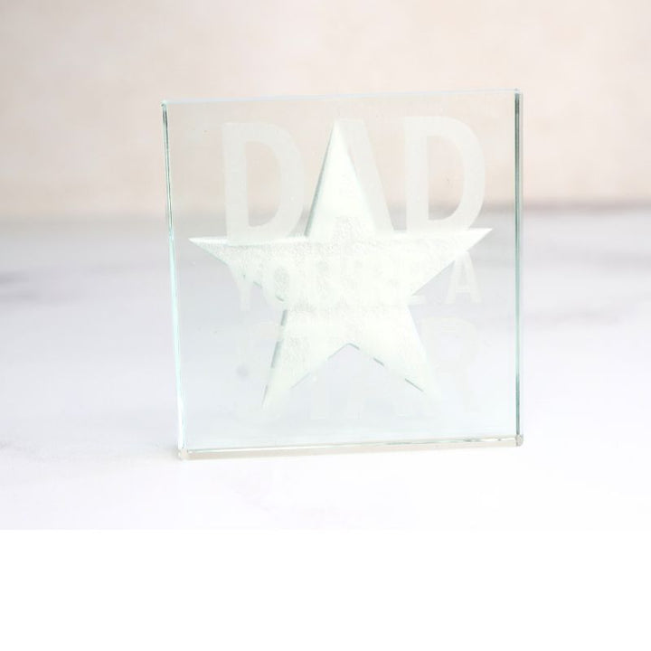 Spaceform Miniature Token Silver Star "You're a Star Dad"