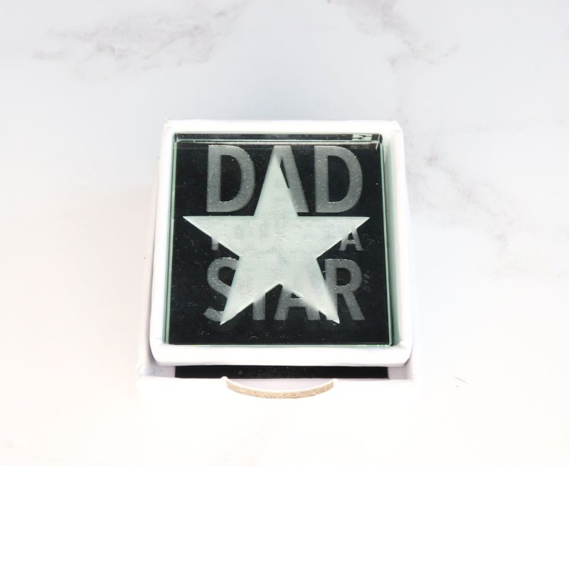 Spaceform Miniature Token Silver Star "You're a Star Dad"