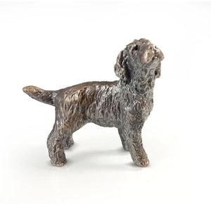 Solid Bronze Cockapoo Miniature Sculpture
