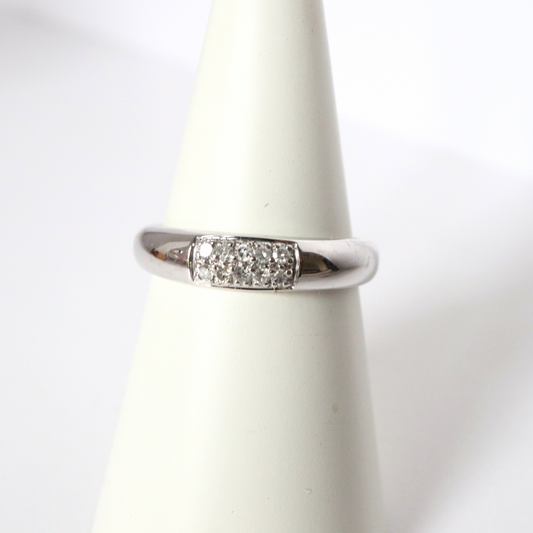 white gold and diamond band ring - Carathea jewellers