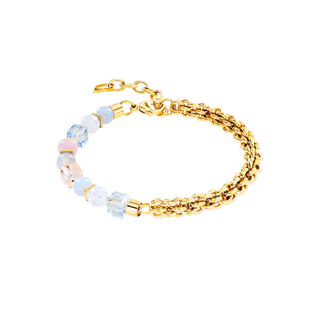 Coeur de Lion Gold & Pastel coloured Nexus bracelet - Carathea & Jools