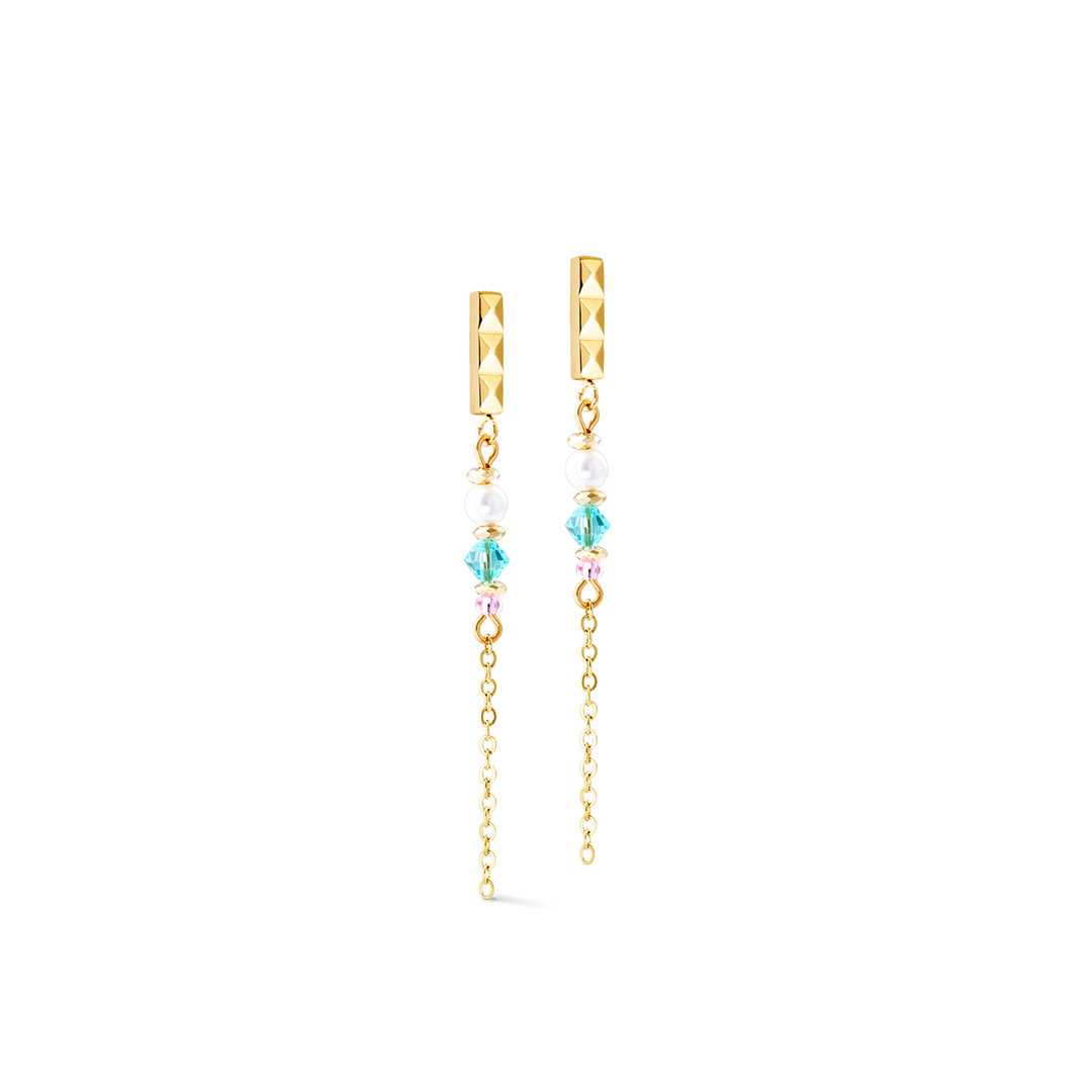 coeur de lion gold and crystal drop earrings - Carathea & Jools